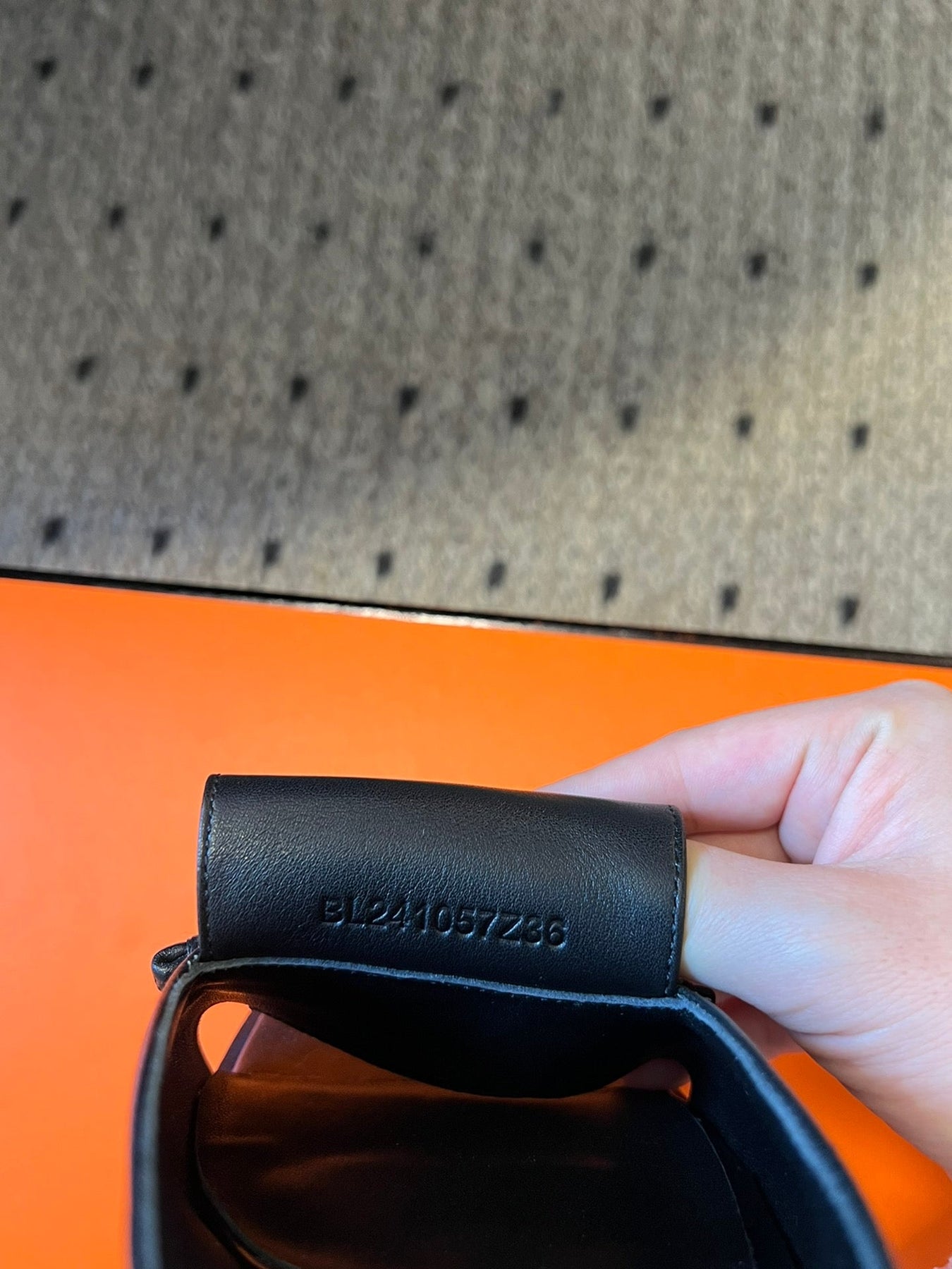 ILOT 55 MM SANDAL IN BLACK CALFSKIN