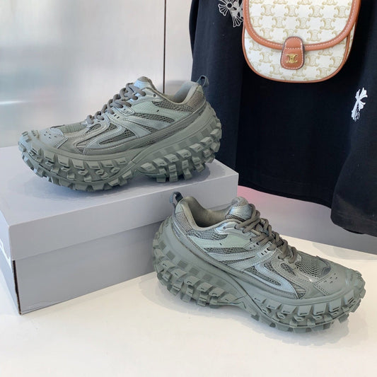 CHUNKY SNEAKERS IN MANTLE GRAY POLYURETHANE, POLYESTER AND NYLON