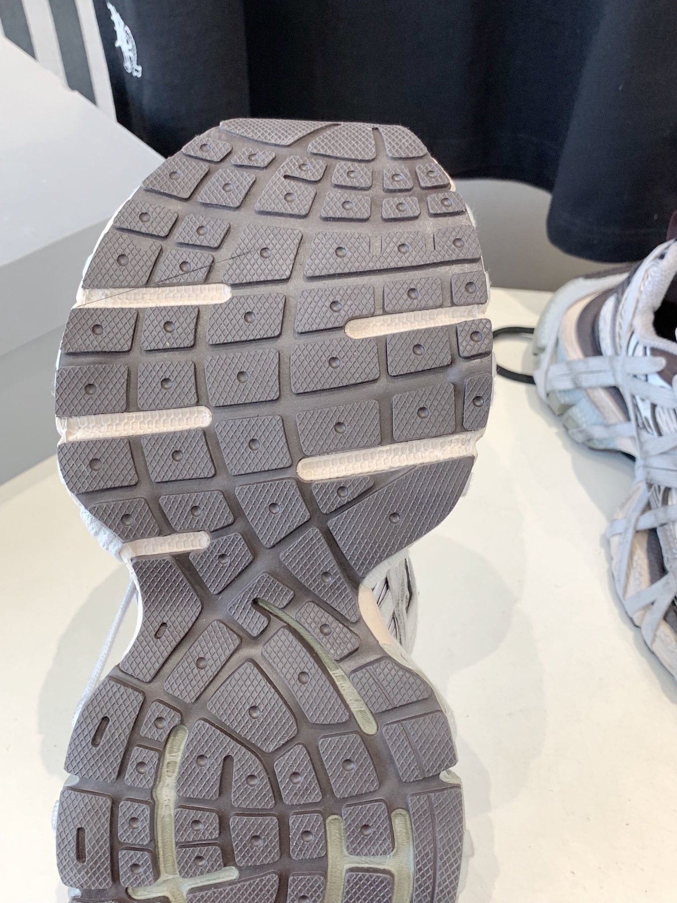 3XL EXTREME LACE SNEAKER BROWN MIX DUST WHITE AND SILVER