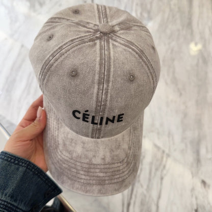 BASEBALL CAP MODEL 650043 IN WASHED GREY DENIM
