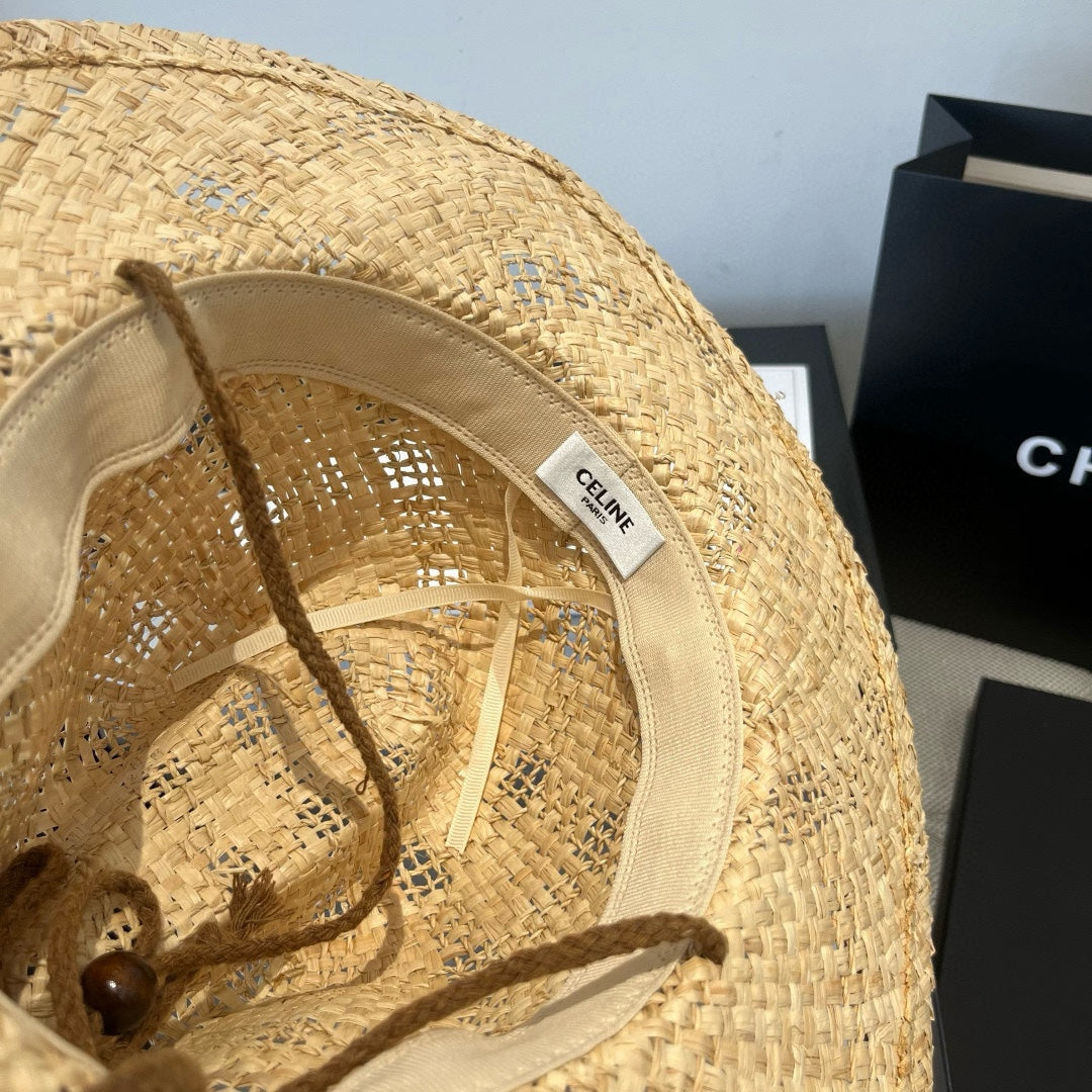 COWBOY HAT MODEL 650347 IN NATURAL WOVEN STRAW