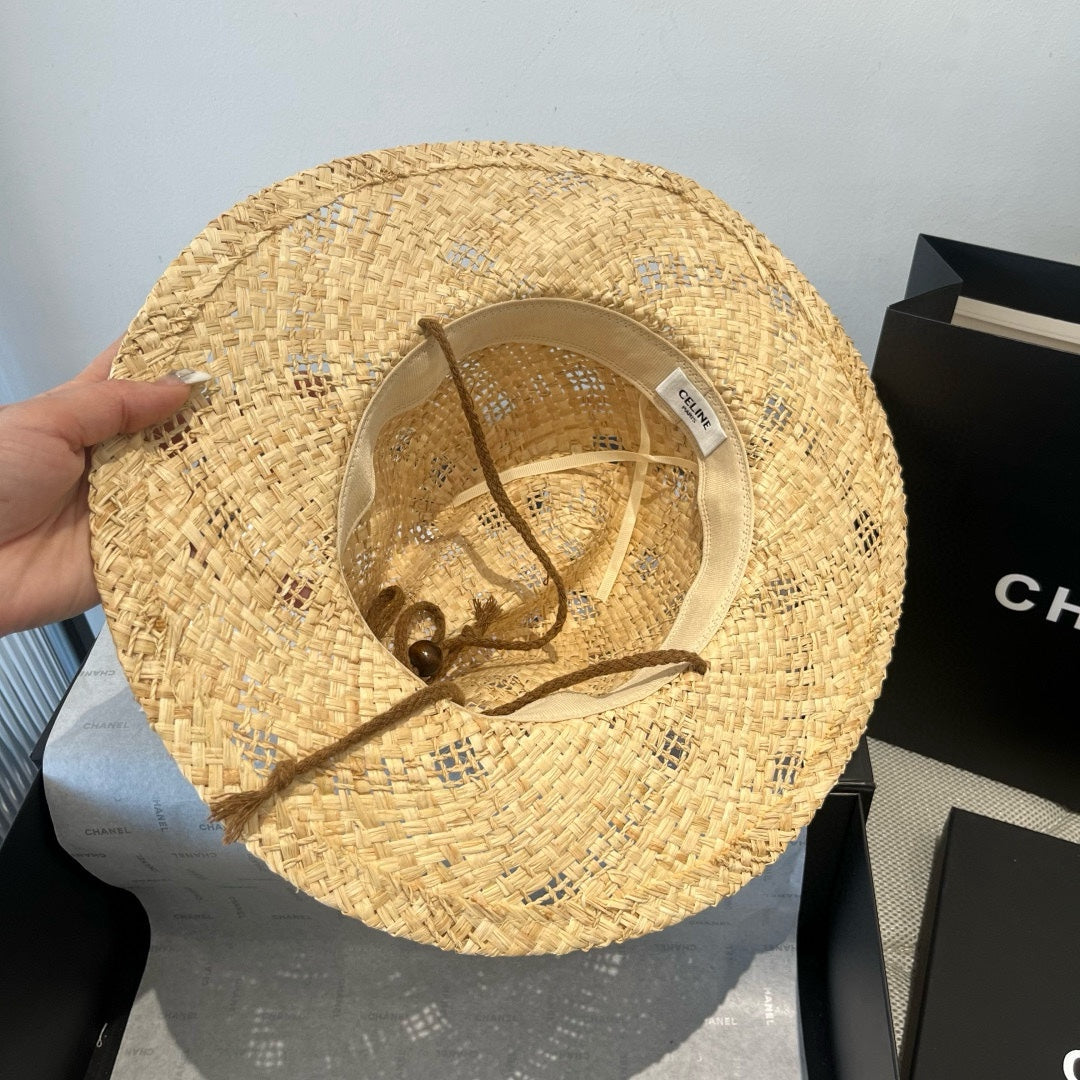 COWBOY HAT MODEL 650347 IN NATURAL WOVEN STRAW