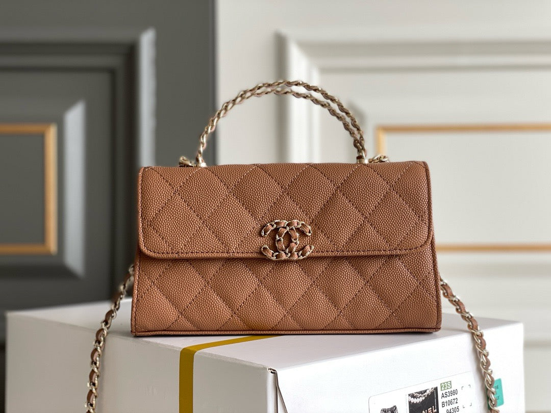 CHA 23P Kelly Handle Bag