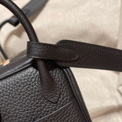 HERM Mini Lindy, 19cm, Noir, TC Skin