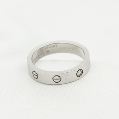 LOVE RING 4MM 1 DIAMOND