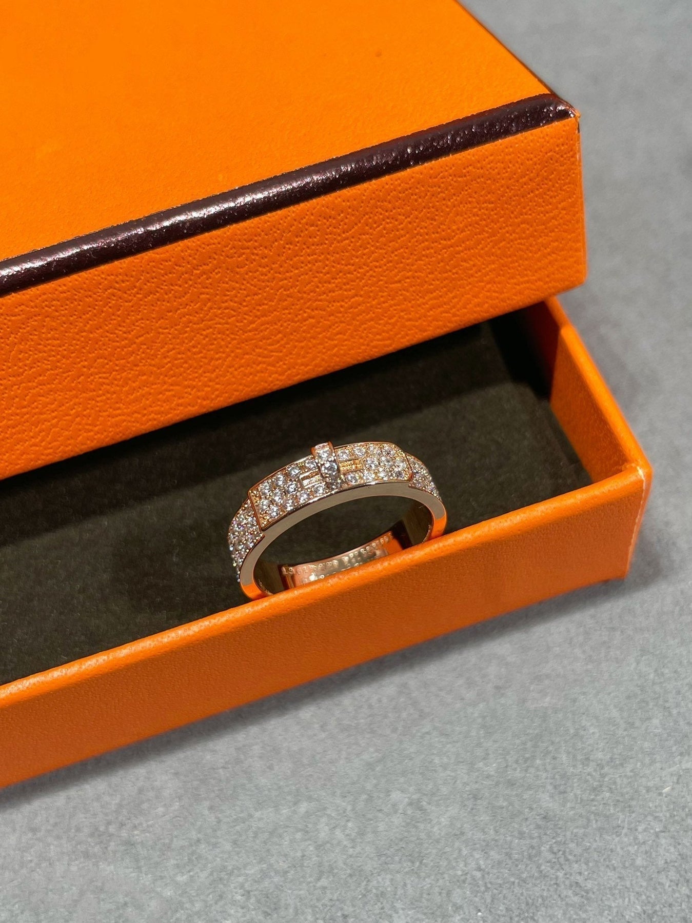 KELLY PINK GOLD DIAMOND RING