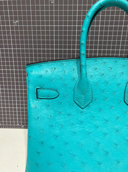 HM BIRKIN 30CM CLOUD BLUE OSTRICH LEATHER GOLD HARDWARE