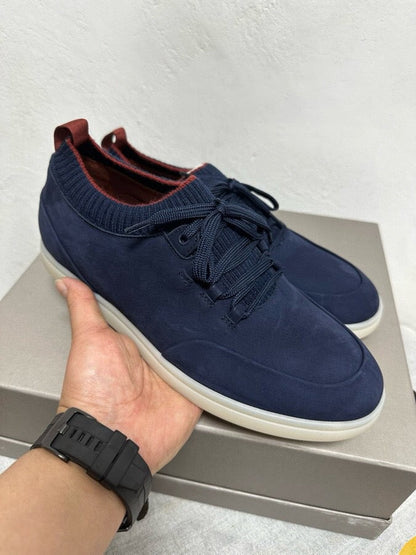 Loro Piana Soho Walk Sneaker Navy Blue