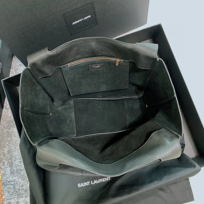 LE 5 À 7 BEA IN GRAINED LEATHER BLACK