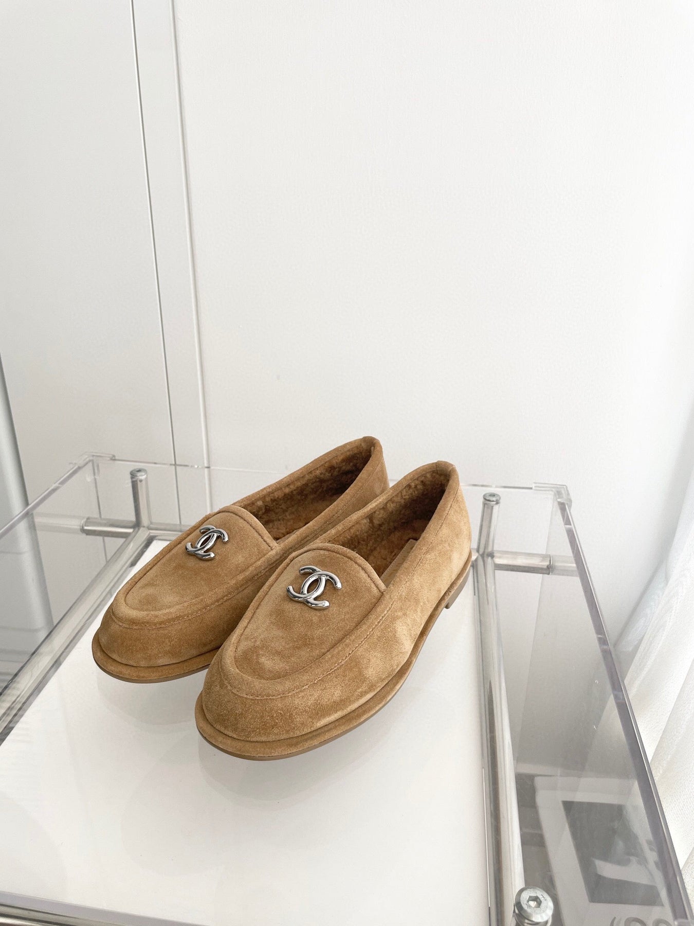 CC LOAFERS SHERPA BROWN SUEDE SHW