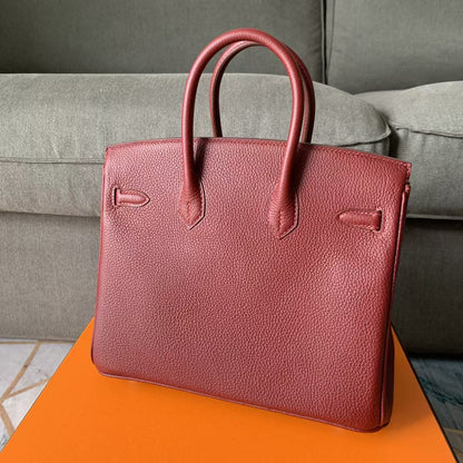 HM BIRKIN 30CM JAM CALFSKIN SILVER HARDWARE
