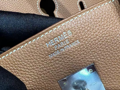 HM BIRKIN 35CM BAG BROWN CALFSKIN SILVER HARDWARE