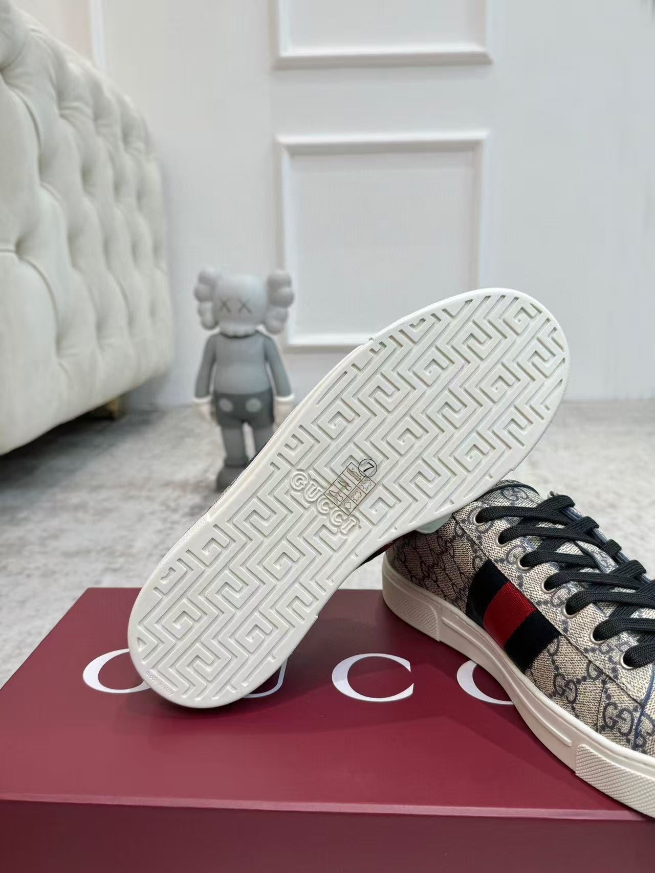 ACE TRAINER CANVAS IN WEB BEIGE