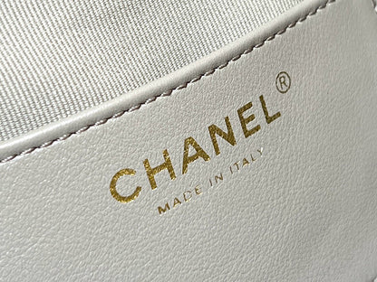 CC 25 HANDBAG IN GREY 30 SUEDE GOLD HARDWARE