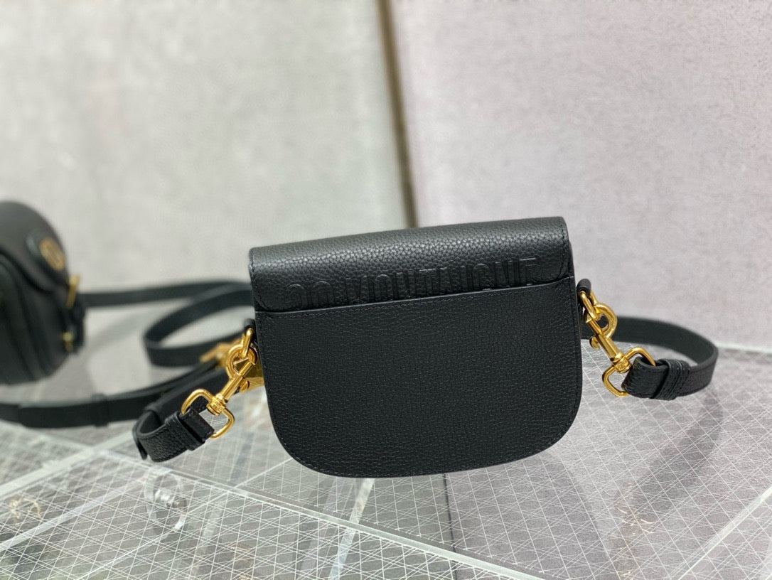 MINI DIOR BOBBY BAG 18 CM IN BLACK CALFSKIN