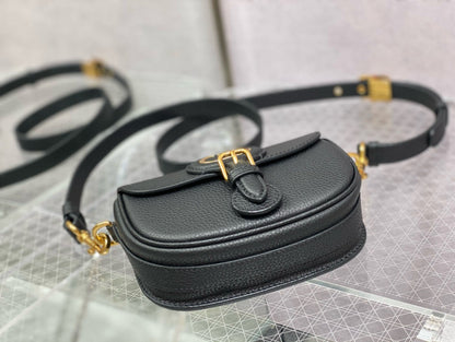 MINI DIOR BOBBY BAG 18 CM IN BLACK CALFSKIN