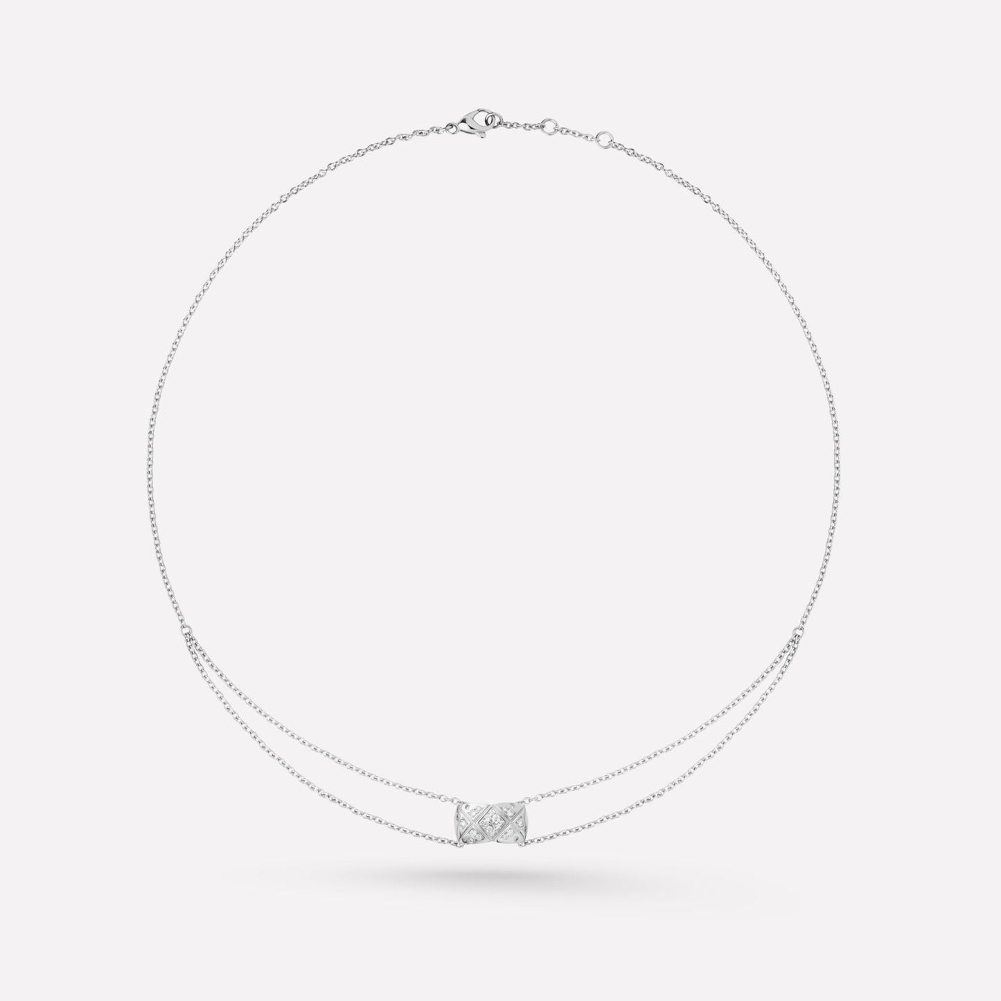 CRUSH SILVER DIAMOND NECKLACE