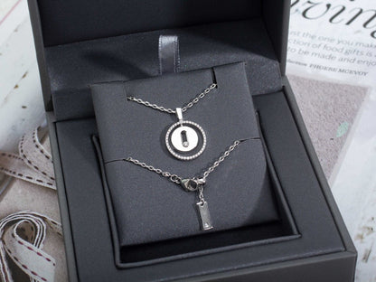 LUCKY MOVE PM NECKLACE SILVER DIAMOND