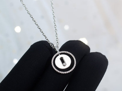 LUCKY MOVE PM NECKLACE SILVER DIAMOND