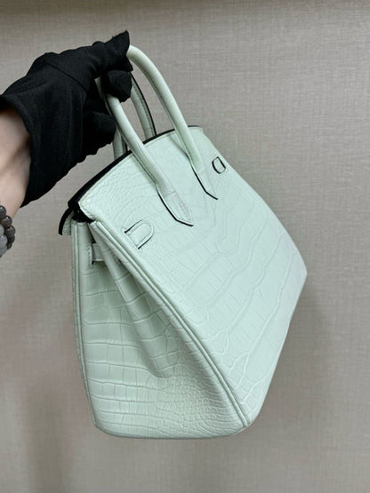 HERM Birkin 25cm Bag In Shade of Green Vert d’Eau