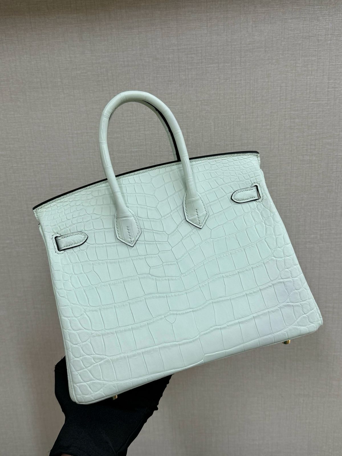 HERM Birkin 25cm Bag In Shade of Green Vert d’Eau