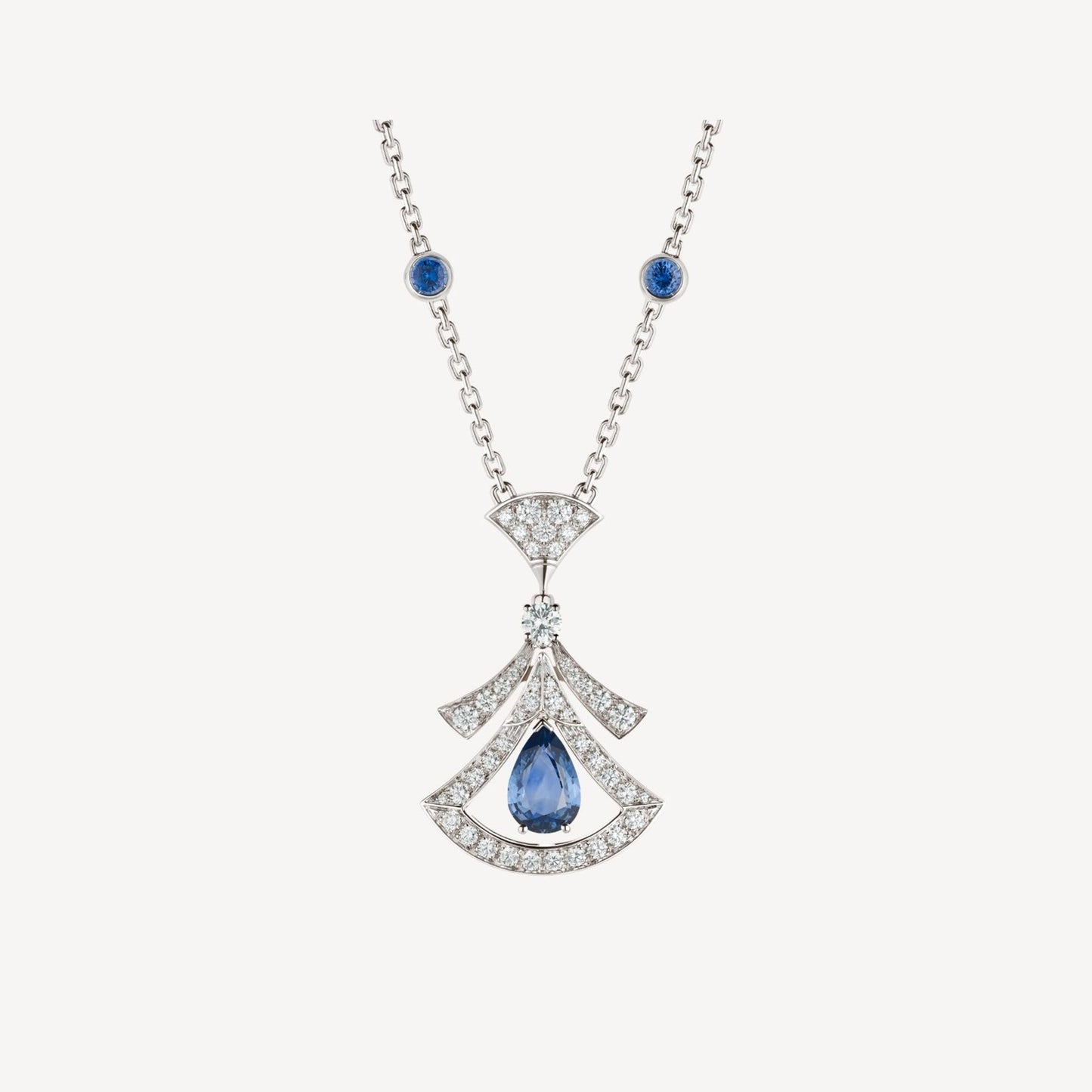 DREAM NECKLACE AGATE DIAMOND SILVER