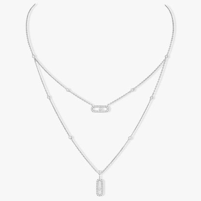MOVE 2 ROW DIAMOND NECKLACE