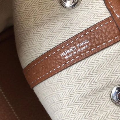 HERM Garden Party 30 Bag In Gold Taurillon Leather