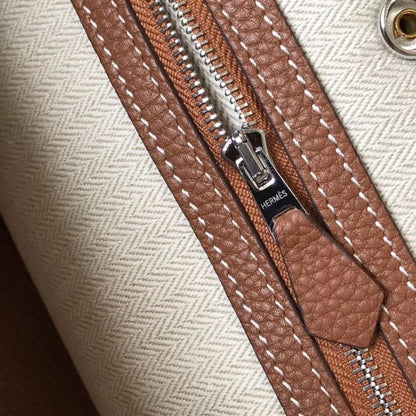 HERM Garden Party 30 Bag In Gold Taurillon Leather