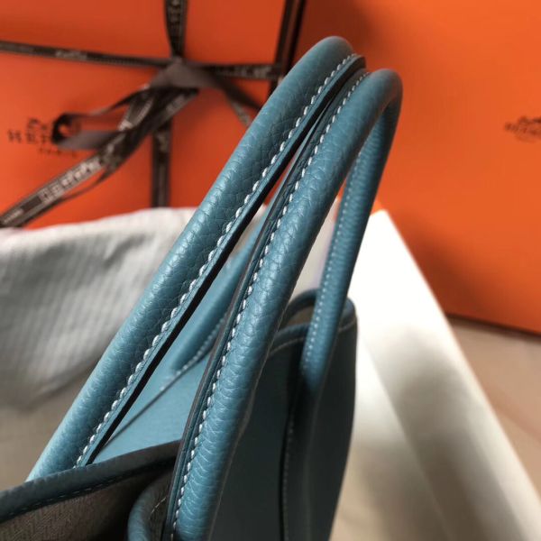 HERM Garden Party 36 Bag In Blue Jean Clemence Leather