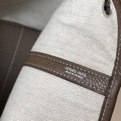 HERM Garden Party 36 Bag In Taupe Clemence Leather
