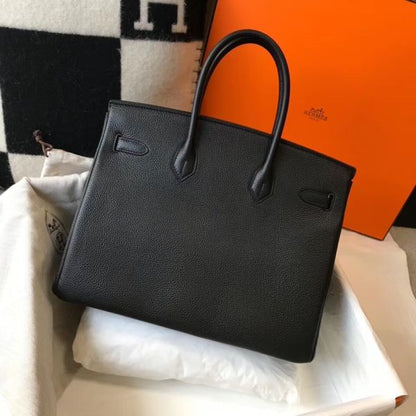 HERM Birkin 30cm Bag In Black Togo Leather PHW