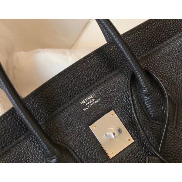 HERM Birkin 30cm Bag In Black Togo Leather PHW