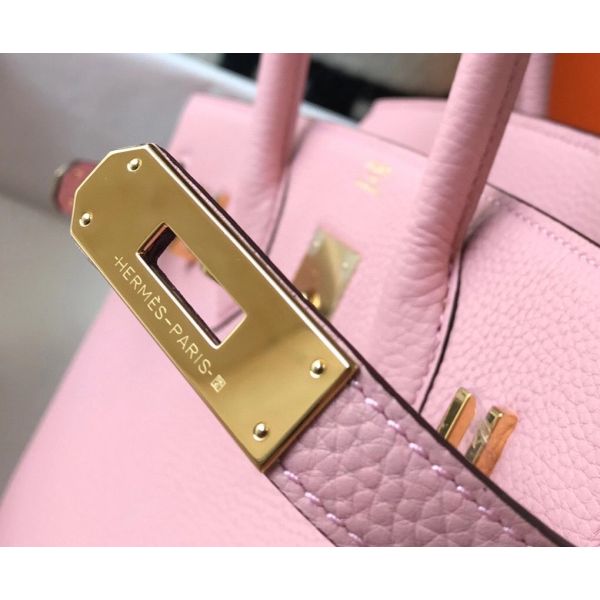 HERM Birkin 30cm Bag In Pink Clemence Leather GHW