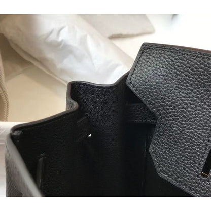 HERM Birkin 35cm Bag In Black Togo Leather GHW