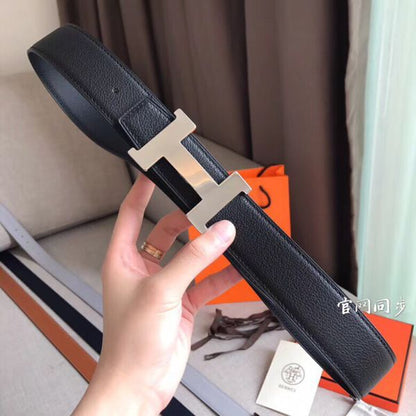 HERM Constance Belt Buckle & Black Clemence 38 MM Strap