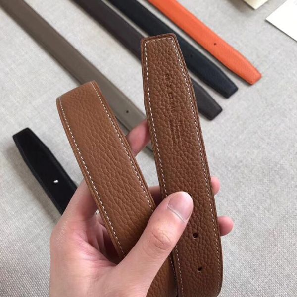 HERM Etrier Buckle Belt & Brown Clemence 32 MM Strap