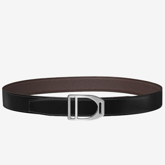 HERM Etrier Buckle Belt & Chocolate Clemence 32 MM Strap