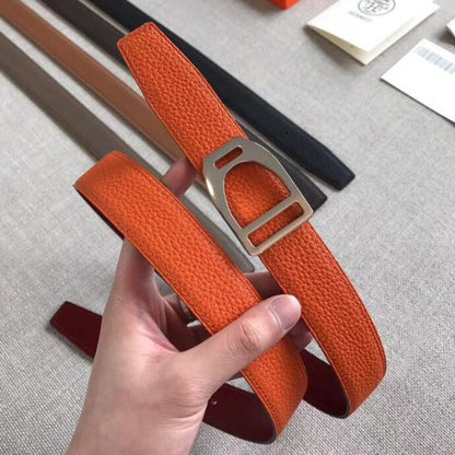 HERM Etrier Buckle Belt & Orange Clemence 32 MM Strap