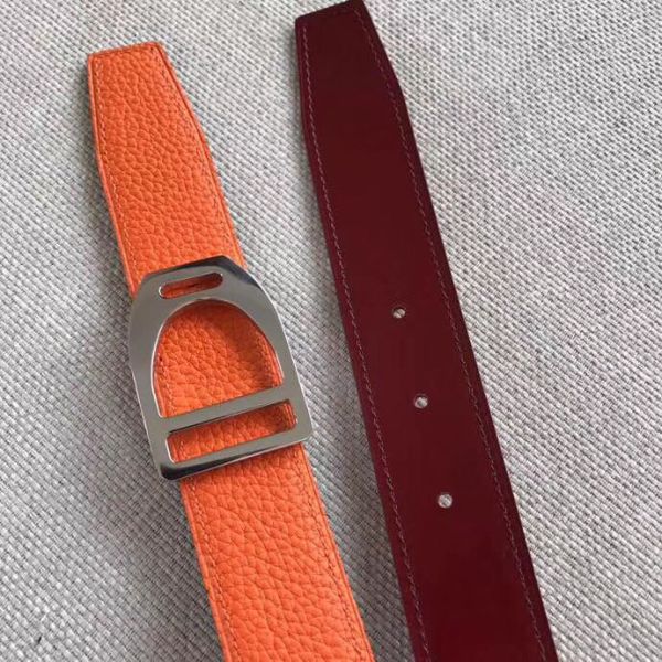 HERM Etrier Buckle Belt & Orange Clemence 32 MM Strap