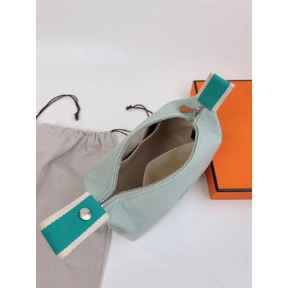 HERM Bride-a-Brac Large Case in Light Green Canvas