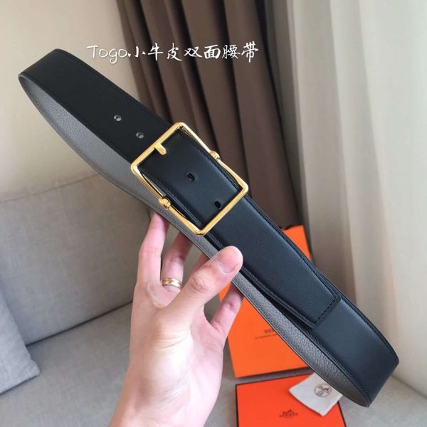 HERM Grey Saddle 38MM Reversible Belt