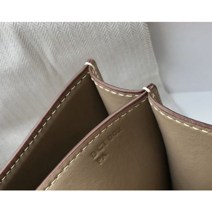 HERM Grey Constance MM 24cm Epsom Leather Bag