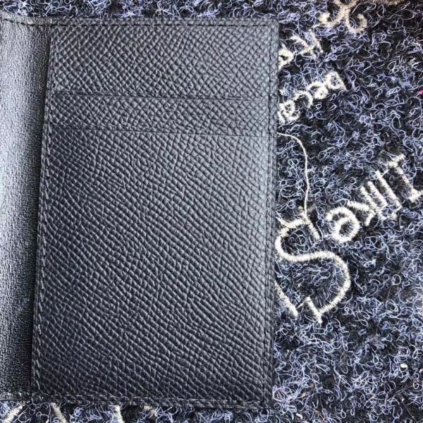 HERM MC¬≤ Euclide Card Holder In Black Epsom Leather