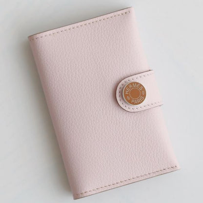 HERM R.M.S Card Holder in Mauve Pale Evergrain Calfskin