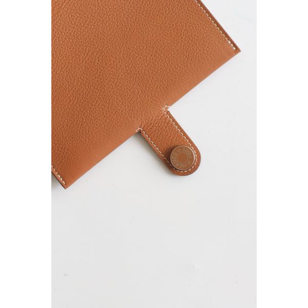 HERM R.M.S Passport Holder in Gold Evercolor Calfskin