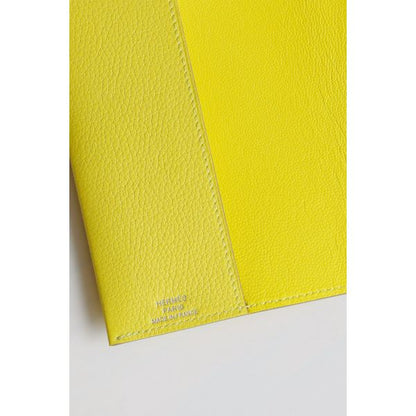 HERM R.M.S Passport Holder in Lime Evercolor Calfskin