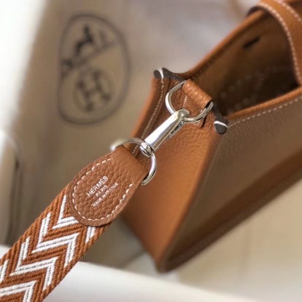 HERM Evelyne III TPM Bag In Gold Clemence Leather