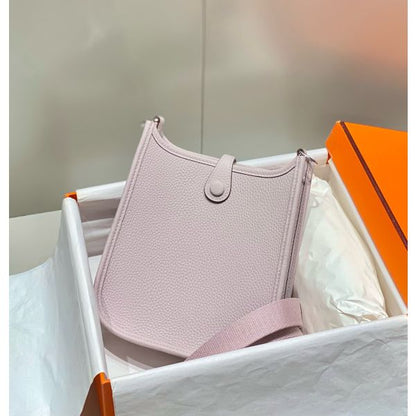 HERM Evelyne III TPM Bag In Mauve Pale Clemence Leather