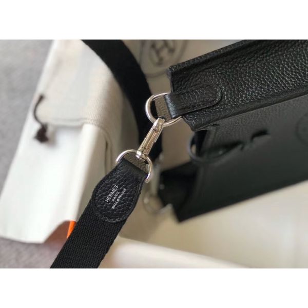 HERM Evelyne III TPM Bag In Black Clemence Leather